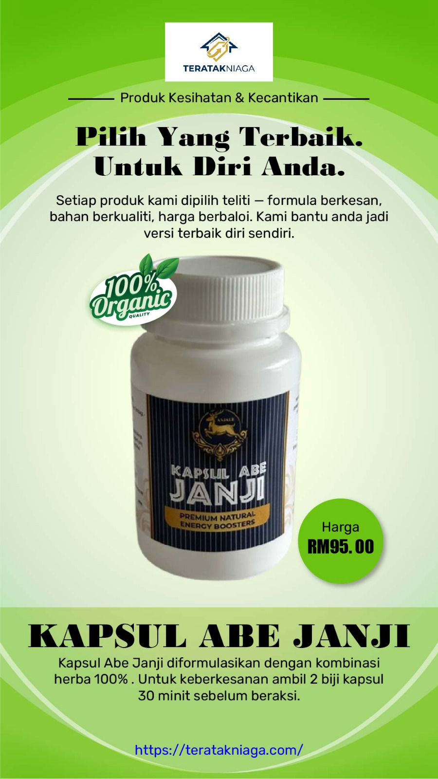 Kapsul Abe Janji - Premium Natural Energy Booster