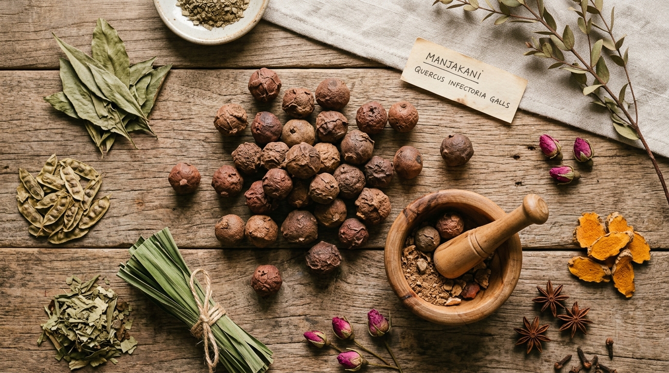 Manjakani (Quercus infectoria) — herba tradisional wanita Melayu